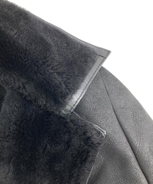 ANNE KLEIN（アンクライン）ANNE KLEIN (アンクライン) リアルムートンジャケット ブラック サイズ:9の古着・服飾アイテム