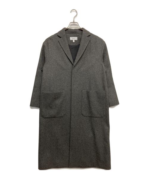 HYKE（ハイク）HYKE (ハイク) UNITED ARROWS (ユナイテッドアローズ) 別注ラムウールショップコート グレー サイズ:1の古着・服飾アイテム