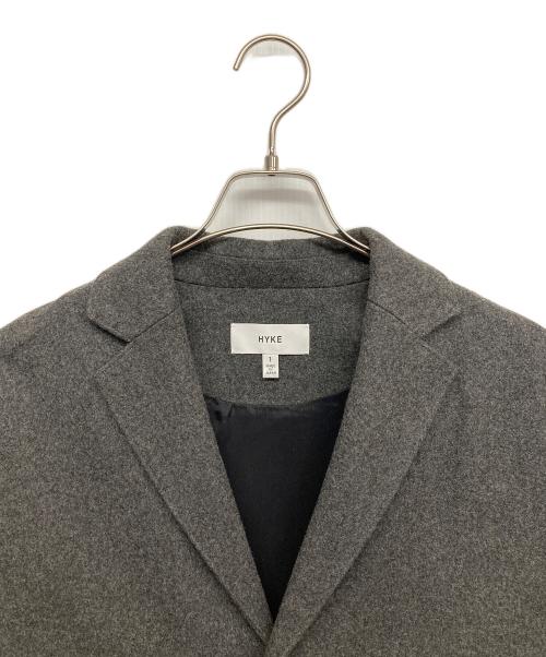 HYKE（ハイク）HYKE (ハイク) UNITED ARROWS (ユナイテッドアローズ) 別注ラムウールショップコート グレー サイズ:1の古着・服飾アイテム