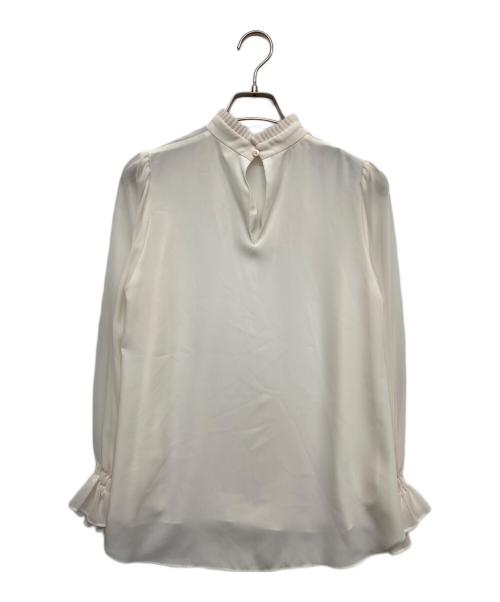 J&M DAVIDSON（ジェイ＆エム デヴィッドソン）J&M DAVIDSON (ジェイ＆エム デヴィッドソン) PLEATED COLLAR BLOUSE ホワイト サイズ:6の古着・服飾アイテム