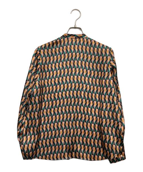 ANAYI（アナイ）ANAYI (アナイ) 総柄ボウタイブラウス グリーン サイズ:36の古着・服飾アイテム