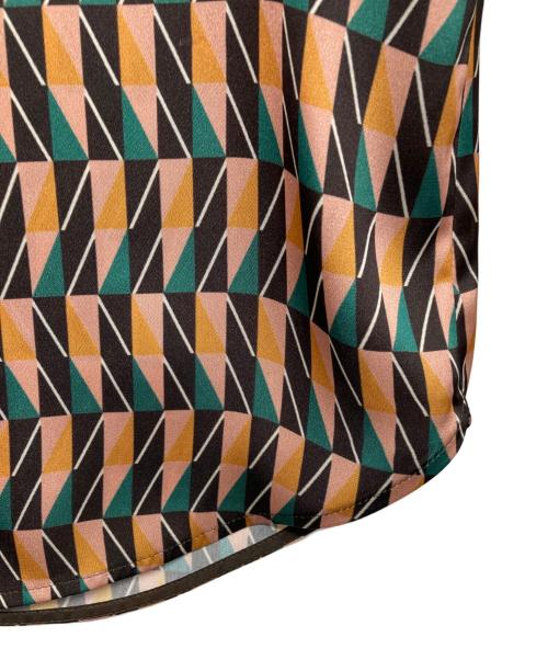 ANAYI（アナイ）ANAYI (アナイ) 総柄ボウタイブラウス グリーン サイズ:36の古着・服飾アイテム