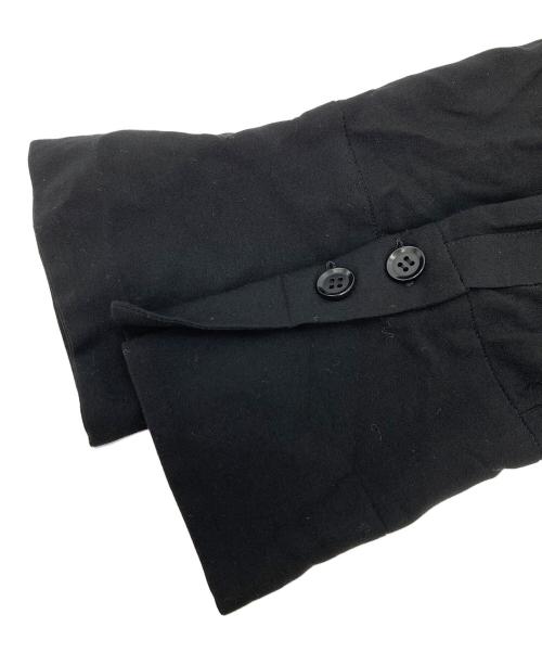 yohji yamamoto+noir（ヨウジヤマモトプリュスノアール）yohji yamamoto+Noir (ヨウジヤマモトプリュスノアール) レーヨンデザインシャツ ブラック サイズ:1の古着・服飾アイテム