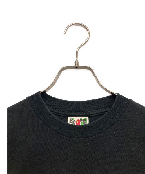 A BATHING APE（アベイシングエイプ）A BATHING APE (アベイシングエイプ) プリントTシャツ ブラック サイズ:Mの古着・服飾アイテム