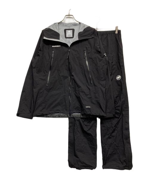 MAMMUT（マムート）MAMMUT (マムート) Masao Light Rain-Suit ブラック サイズ:XLの古着・服飾アイテム