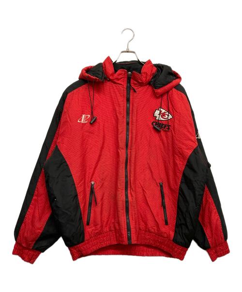 NFL（エヌエフエル）NFL (エヌエフエル) 中綿ジャケット レッド サイズ:2XLの古着・服飾アイテム