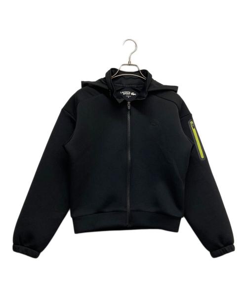 LACOSTE SPORT（ラコステスポーツ）LACOSTE SPORT (ラコステスポーツ) テクニカルスウェットジップパーカ ブラック サイズ:36の古着・服飾アイテム