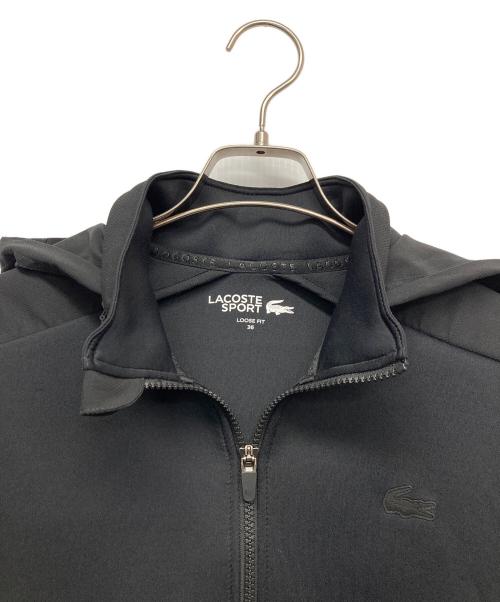 LACOSTE SPORT（ラコステスポーツ）LACOSTE SPORT (ラコステスポーツ) テクニカルスウェットジップパーカ ブラック サイズ:36の古着・服飾アイテム