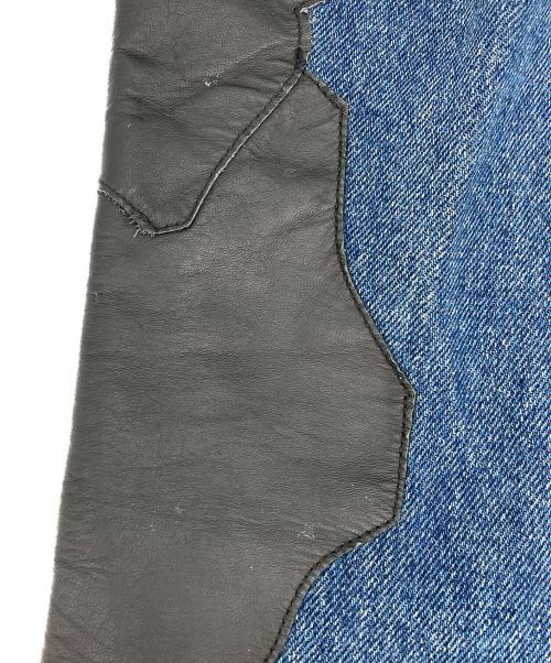 JEFF HAMILTON（ジェフハミルトン）JEFF HAMILTON (ジェフハミルトン) 切替デニムパンツ ブルー サイズ:Ｗ31の古着・服飾アイテム