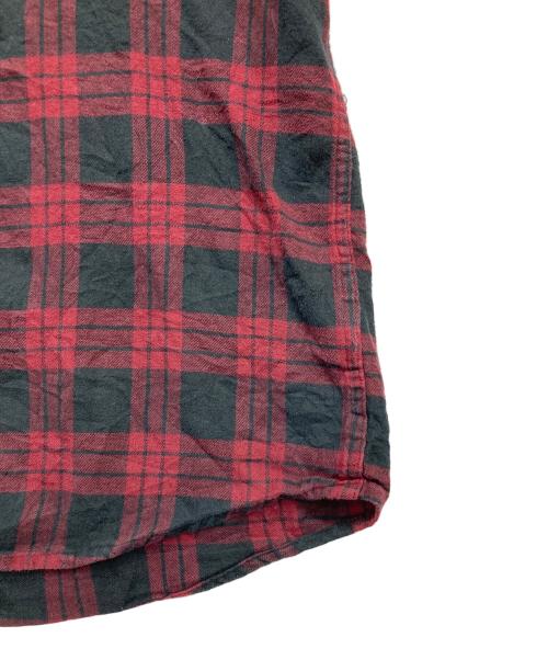 CHAPS（チャップス）CHAPS (チャップス) チェックシャツ レッド サイズ:Mの古着・服飾アイテム