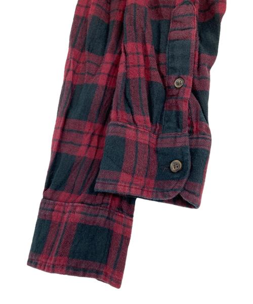 CHAPS（チャップス）CHAPS (チャップス) チェックシャツ レッド サイズ:Mの古着・服飾アイテム