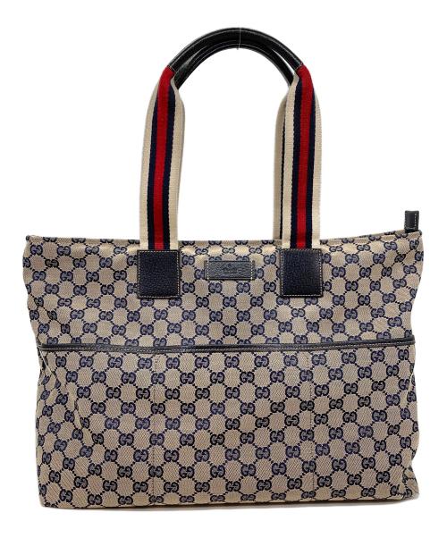 GUCCI（グッチ）GUCCI (グッチ) GGマザーズトートバッグ ブラウンの古着・服飾アイテム