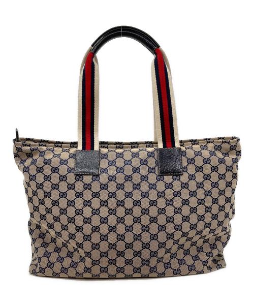 GUCCI（グッチ）GUCCI (グッチ) GGマザーズトートバッグ ブラウンの古着・服飾アイテム