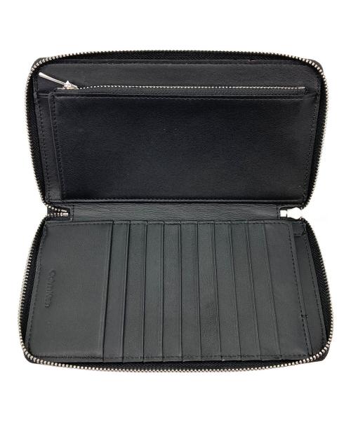 Calvin Klein（カルバンクライン）Calvin Klein (カルバンクライン) ラウンドジップウォレット ブラックの古着・服飾アイテム