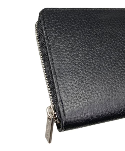 Calvin Klein（カルバンクライン）Calvin Klein (カルバンクライン) ラウンドジップウォレット ブラックの古着・服飾アイテム