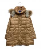 BURBERRY BLUE LABELバーバリーロンドンブルーレーベル）の古着「ダウンコート」｜ベージュ