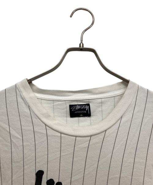 stussy（ステューシー）stussy (ステューシー) ベースボールTシャツ ホワイト サイズ:Mの古着・服飾アイテム