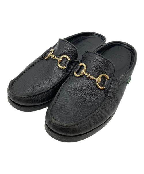 PARABOOT（パラブーツ）PARABOOT (パラブーツ) UNITED ARROWS (ユナイテッドアローズ) BAHAMAS BIT MULE ブラック サイズ:7 1/2の古着・服飾アイテム