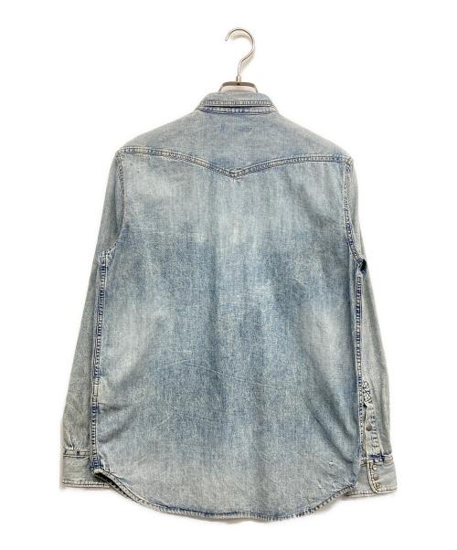 DIESEL（ディーゼル）DIESEL (ディーゼル) D-ROOKEデニムシャツ インディゴ サイズ:Sの古着・服飾アイテム