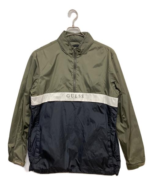 GUESS（ゲス）GUESS (ゲス) ナイロンジャケット オリーブ サイズ:Mの古着・服飾アイテム