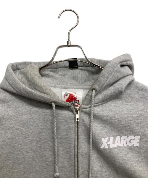 X-LARGE（エクストララージ）X-LARGE (エクストララージ) ジップパーカー グレー サイズ:Mの古着・服飾アイテム