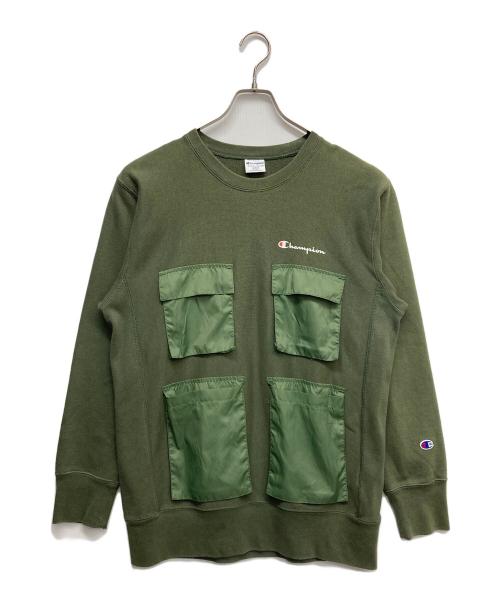 Champion REVERSE WEAVE（チャンピオン リバース ウィーブ）Champion REVERSE WEAVE (チャンピオン リバース ウィーブ) リバースウィーブスウェット グリーン サイズ:Lの古着・服飾アイテム