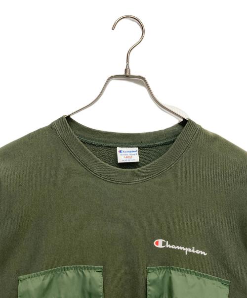 Champion REVERSE WEAVE（チャンピオン リバース ウィーブ）Champion REVERSE WEAVE (チャンピオン リバース ウィーブ) リバースウィーブスウェット グリーン サイズ:Lの古着・服飾アイテム