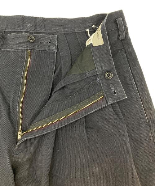 Yohji Yamamoto pour homme（ヨウジヤマモト プールオム）Yohji Yamamoto pour homme (ヨウジヤマモト プールオム) タックパンツ ネイビー サイズ:3の古着・服飾アイテム