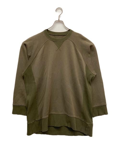 BALLAST ARK（バラストアーク）BALLAST ARK (バラストアーク) Raglan Big Sweat カーキ サイズ:Lの古着・服飾アイテム