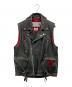 gauntlets（ガントレッツ）の古着「ライダースレザーベスト」｜ブラック