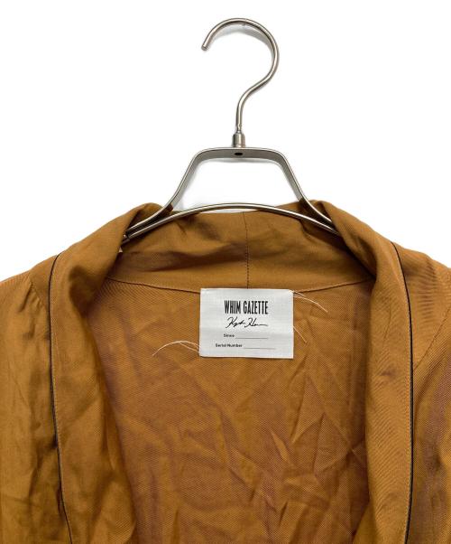 Whim Gazette（ウィムガゼット）Whim Gazette (ウィムガゼット) ガウンカーディガン ブラウン サイズ:Fの古着・服飾アイテム