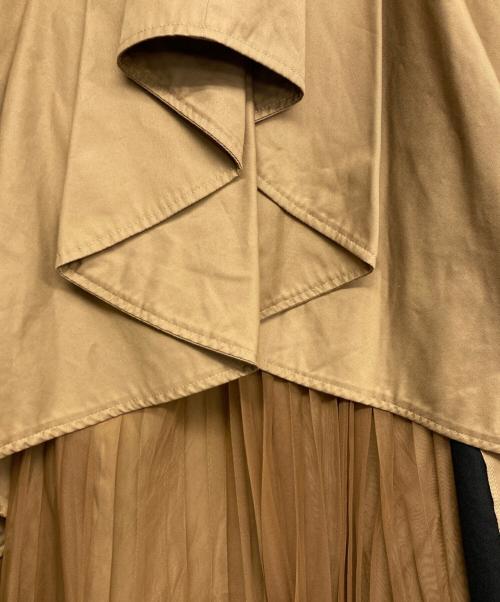 SHE TOKYO（シートーキョー）SHE TOKYO (シートーキョー) ランダムプリーツスカート ベージュ サイズ:38の古着・服飾アイテム