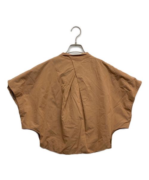 Ameri（アメリ）AMERI (アメリ) OVER SIDE BITTEN SHIRT ブラウン サイズ:Fの古着・服飾アイテム
