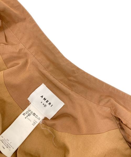 Ameri（アメリ）AMERI (アメリ) OVER SIDE BITTEN SHIRT ブラウン サイズ:Fの古着・服飾アイテム