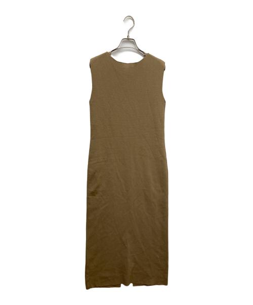 Whim Gazette（ウィムガゼット）Whim Gazette (ウィムガゼット) ノースリーブワンピース ベージュ サイズ:Fの古着・服飾アイテム
