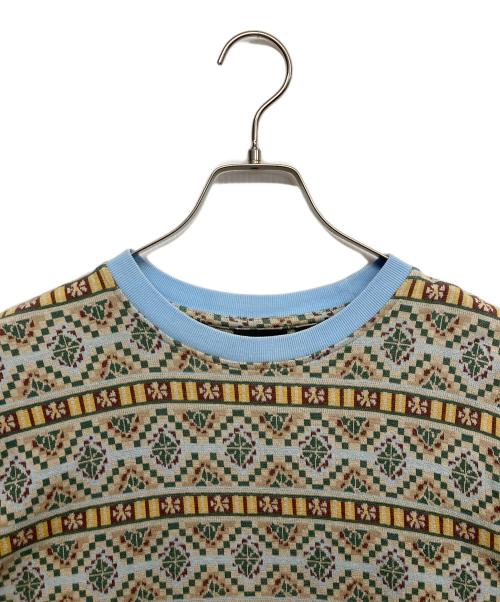 stussy（ステューシー）stussy (ステューシー) 総柄長袖カットソー グリーン サイズ:Sの古着・服飾アイテム