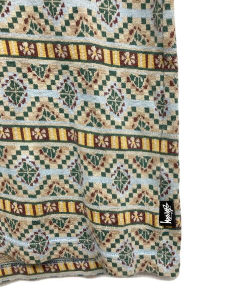 stussy（ステューシー）stussy (ステューシー) 総柄長袖カットソー グリーン サイズ:Sの古着・服飾アイテム