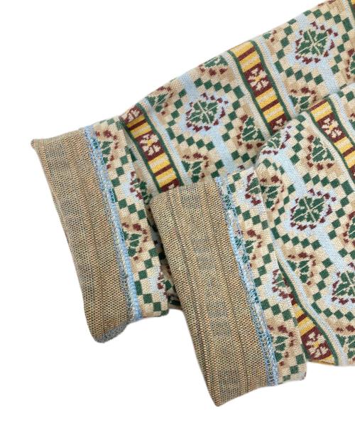 stussy（ステューシー）stussy (ステューシー) 総柄長袖カットソー グリーン サイズ:Sの古着・服飾アイテム