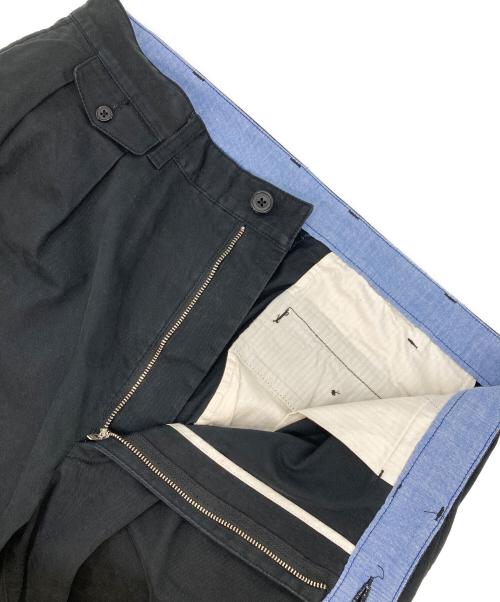 BEAMS（ビームス）BEAMS (ビームス) 2 Pleats Tapered Twill ブラック サイズ:XLの古着・服飾アイテム