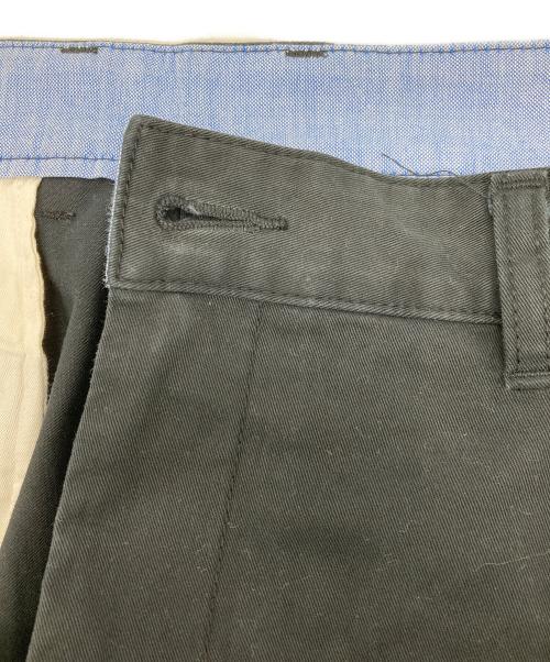 BEAMS（ビームス）BEAMS (ビームス) 2 Pleats Tapered Twill ブラック サイズ:XLの古着・服飾アイテム