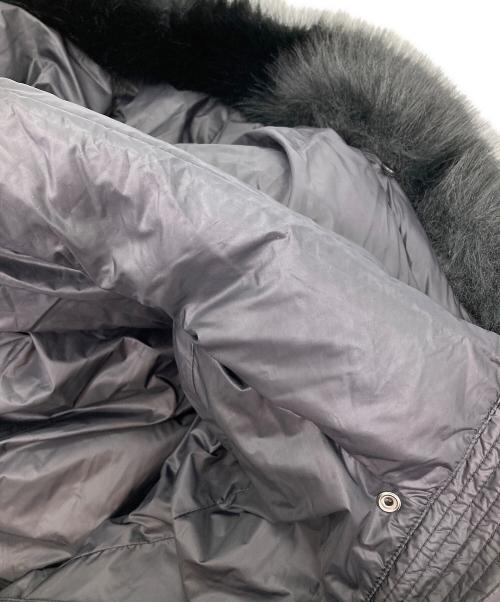 DoCLASSE（ドゥクラッセ）DoCLASSE (ドゥクラッセ) マットタフタ・2WAYファーロングダウンコート ブラック サイズ:Lの古着・服飾アイテム