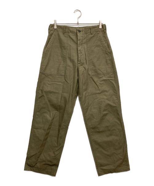 TCB jeans（ティーシービー ジーンズ）TCB JEANS (ティーシービー ジーンズ) ベイカーパンツ カーキ サイズ:Lの古着・服飾アイテム