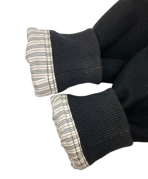BURBERRY BLACK LABEL（バーバリーブラックレーベル）BURBERRY BLACK LABEL (バーバリーブラックレーベル) ラビットファーブルゾン ブラック サイズ:Lの古着・服飾アイテム