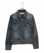 BURBERRY BLACK LABELバーバリーブラックレーベル）の古着「デニムトラッカージャケット」｜ブルー