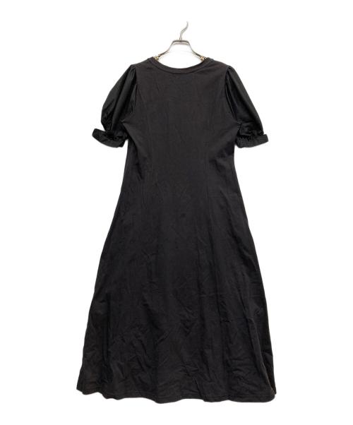 RAY BEAMS（レイ ビームス）RAY BEAMS (レイ ビームス) カットアウト パフスリーブ ワンピース ブラック サイズ:FREEの古着・服飾アイテム