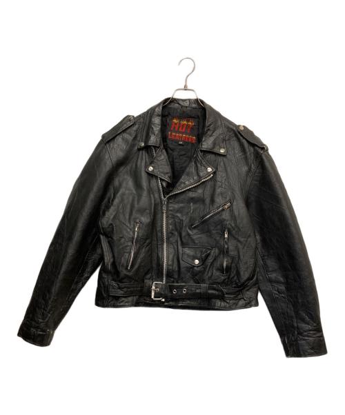 HOT LEATHERS（ホットレザーズ）hot leathers (ホットレザーズ) ライダースレザージャケット ブラック サイズ:46の古着・服飾アイテム