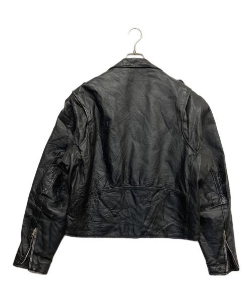 HOT LEATHERS（ホットレザーズ）hot leathers (ホットレザーズ) ライダースレザージャケット ブラック サイズ:46の古着・服飾アイテム