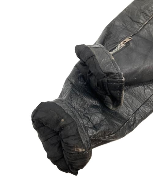 HOT LEATHERS（ホットレザーズ）hot leathers (ホットレザーズ) ライダースレザージャケット ブラック サイズ:46の古着・服飾アイテム