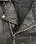 中古・古着 hot leathers (ホットレザーズ) ライダースレザージャケット ブラック サイズ:46：5000円