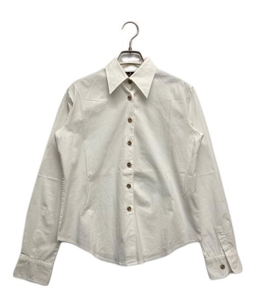 FENDI JEANS（フェンディ ジーンズ）FENDI jeans (フェンディ ジーンズ) 長袖シャツ ホワイト サイズ:36の古着・服飾アイテム